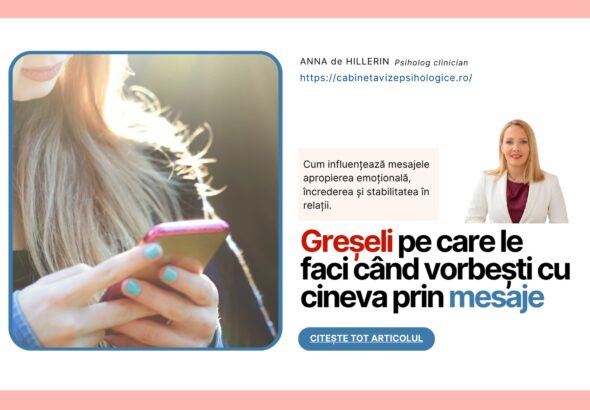 Imagine pentru articol despre comunicarea prin mesaje și influența acesteia asupra relațiilor.
